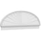 Ekena Millwork Elliptical Sunburst Architectural Grade PVC Combination Pediment, 72"W x 24-7/8"H x 2-3/4"P PEDPC072X250ELL01 - alternate 1